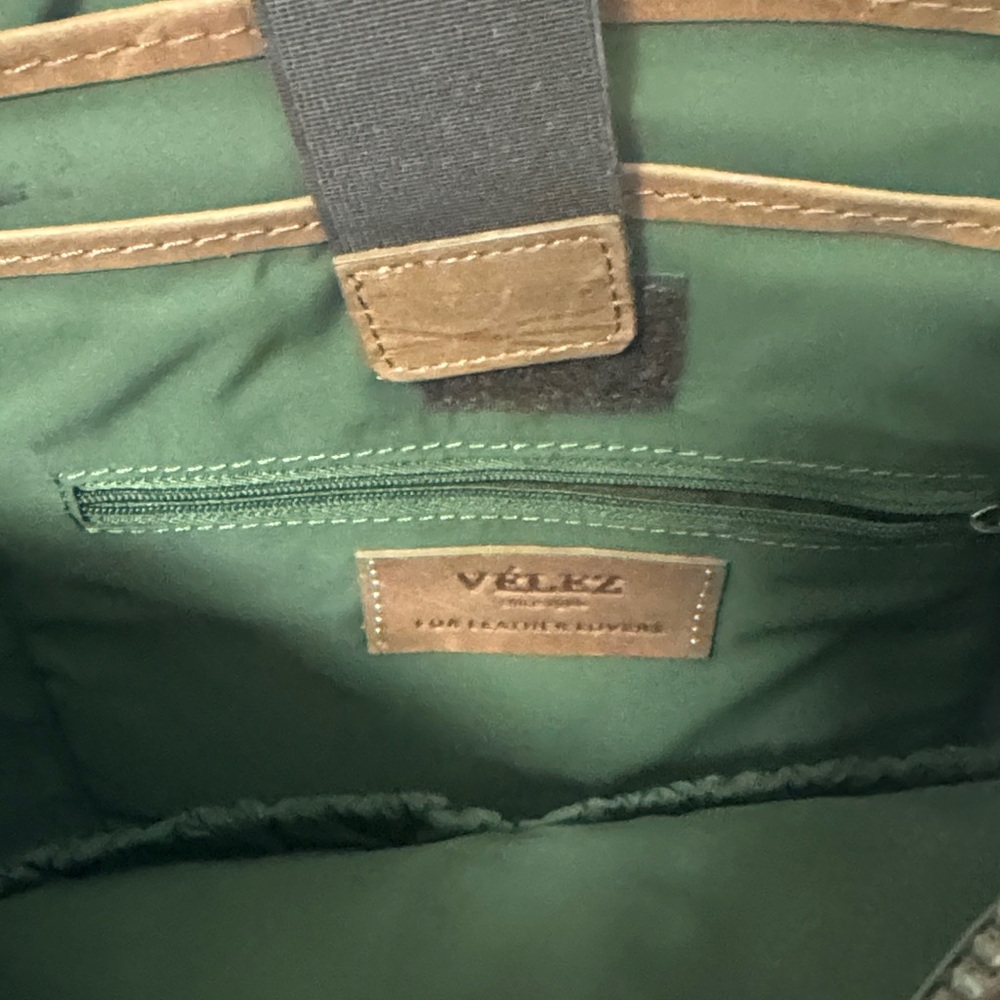 Velez Brown and Black Men's Backpack Leather - Picture 2 of 6